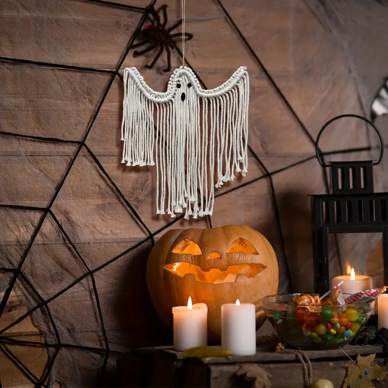 Macrame Hanging Ghost