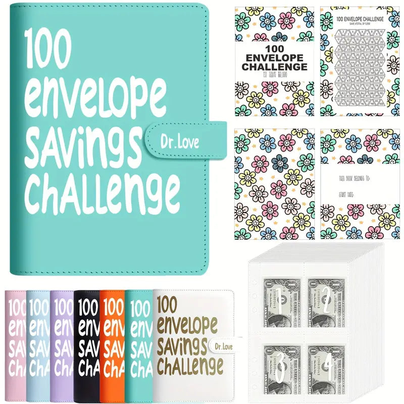 100 Envelope Savings Challenge - 6 Color Options!
