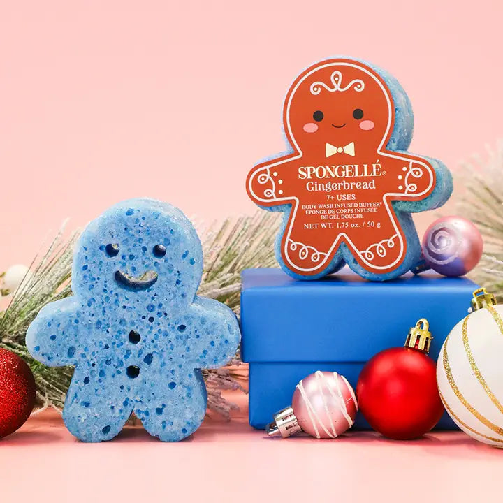 Gingerbread Man Holiday Spongelle Buffer - 3 Scent Options!
