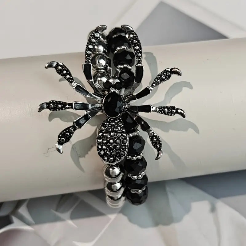 Rhinestone Spider Bracelet - 3 Color Options!