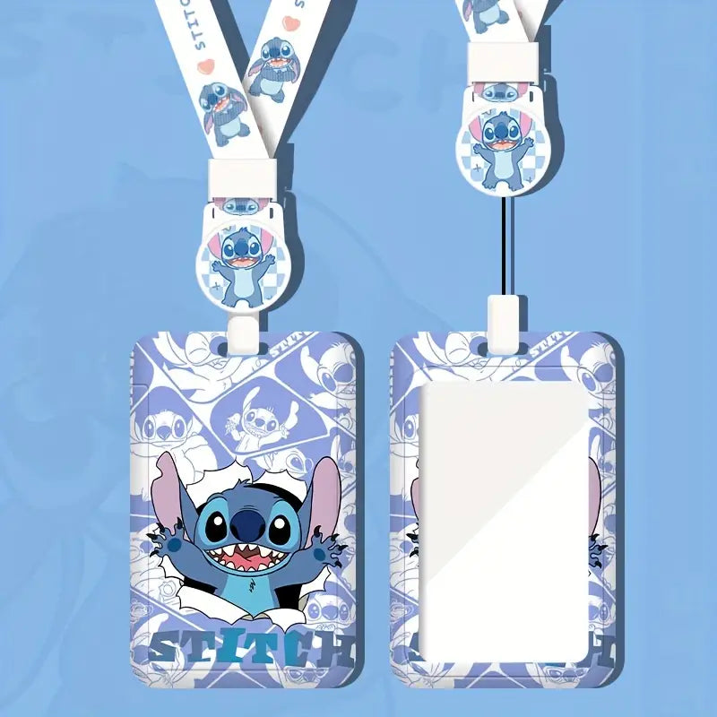 Blue Alien ID Holder with Lanyard