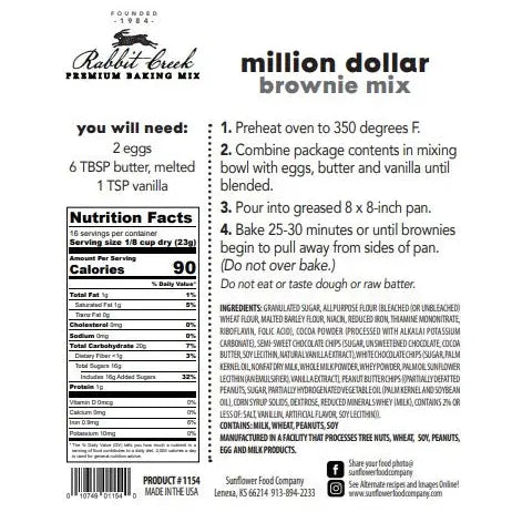 PREORDER Million $$ Brownie Mix - White Chocolate, Peanut Butter AND Chocolate Chips