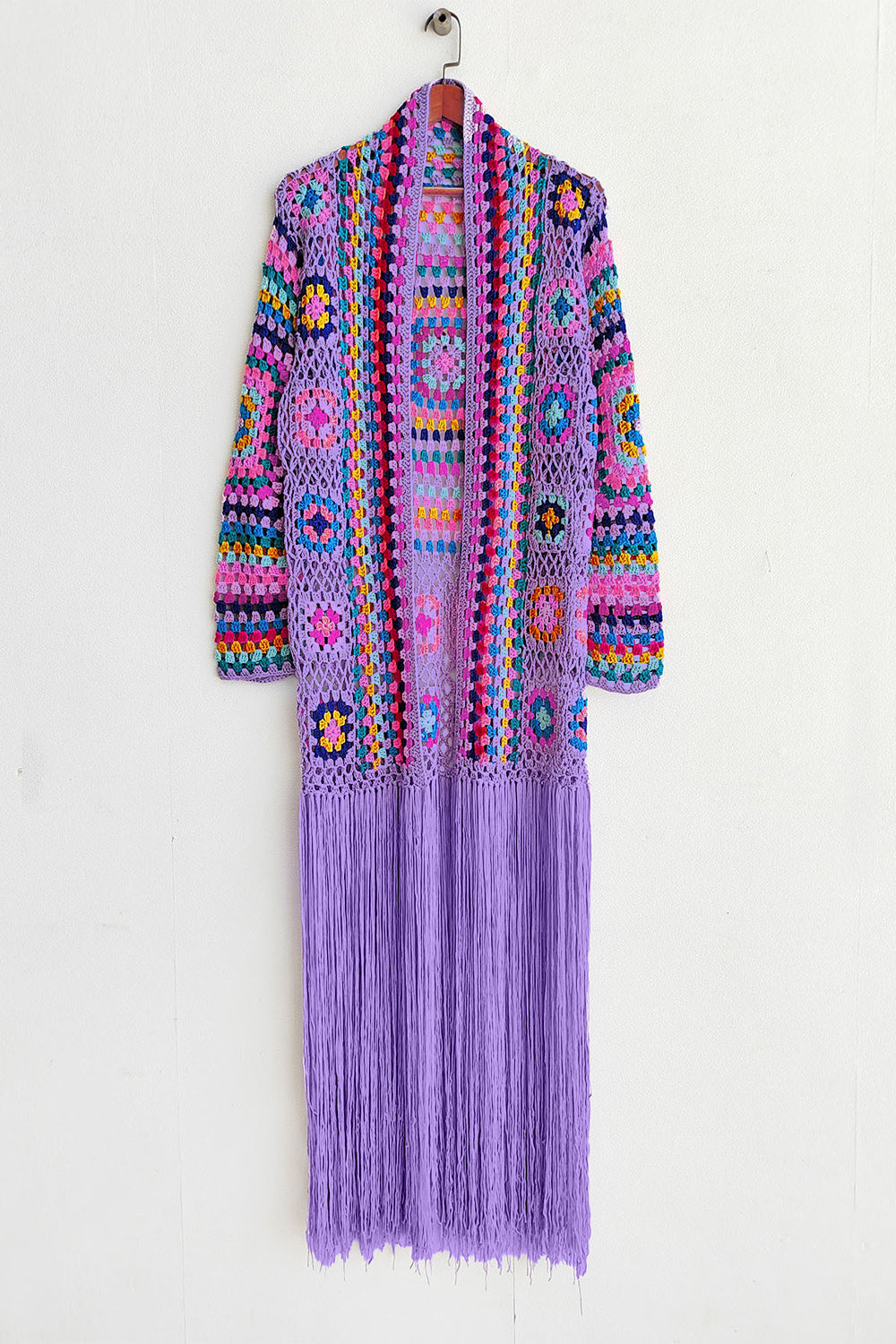 Fringe Tied Long Sleeve Cardigan - 5 Colors!