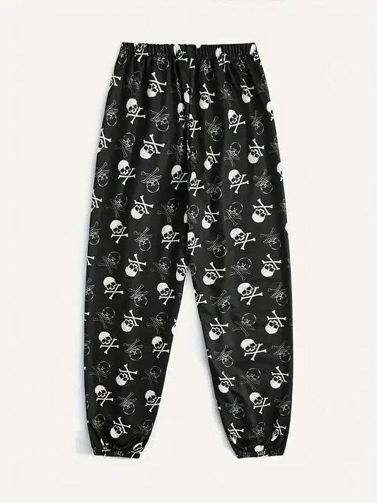 Black Skull Lounge Joggers