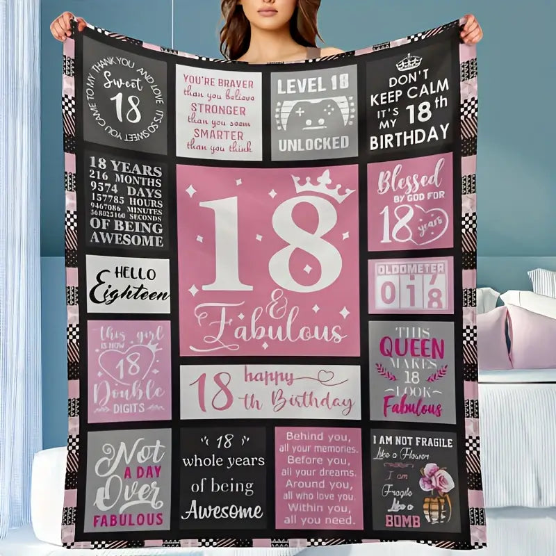 18 & Fabulous Fleece Blanket