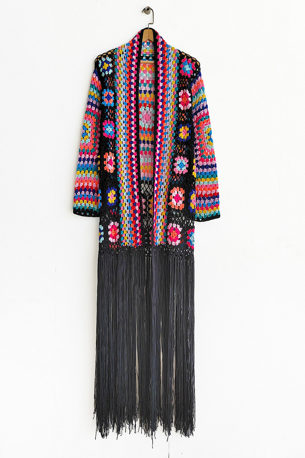 Fringe Tied Long Sleeve Cardigan - 5 Colors!