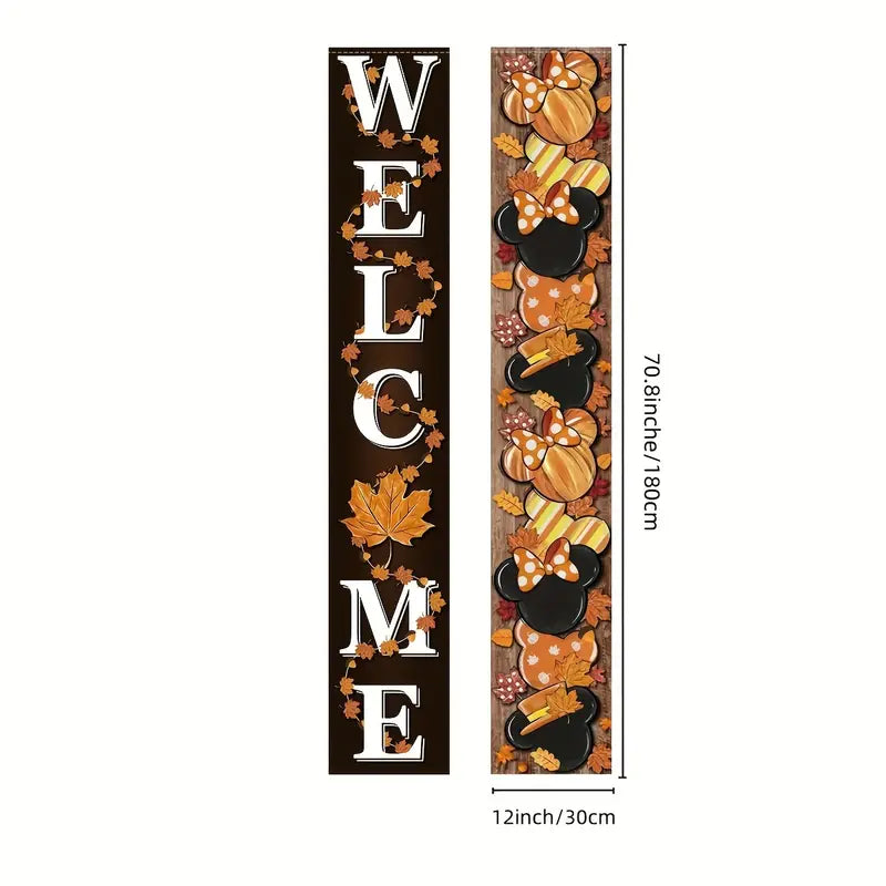 Welcome Mouse Fall Door Banners