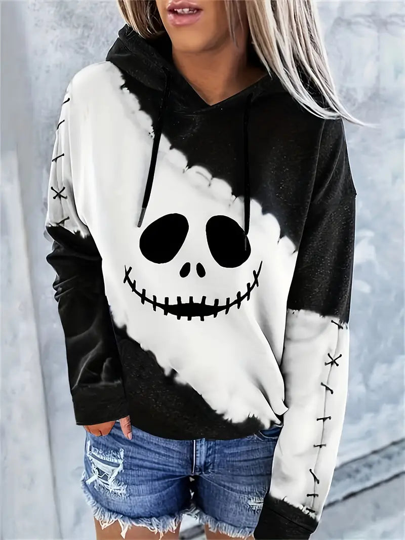 PREORDER Skeleton Black and White Hoodie