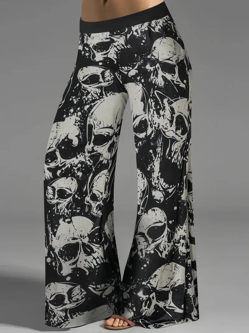 Skull Wide Leg Lounge Pants