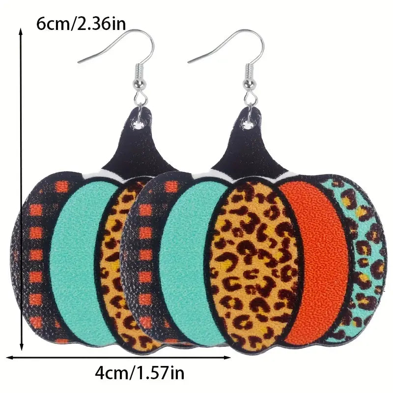 Pumpkin Pattern Earrings