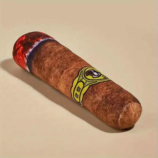 Plush Cigar Dog Toy