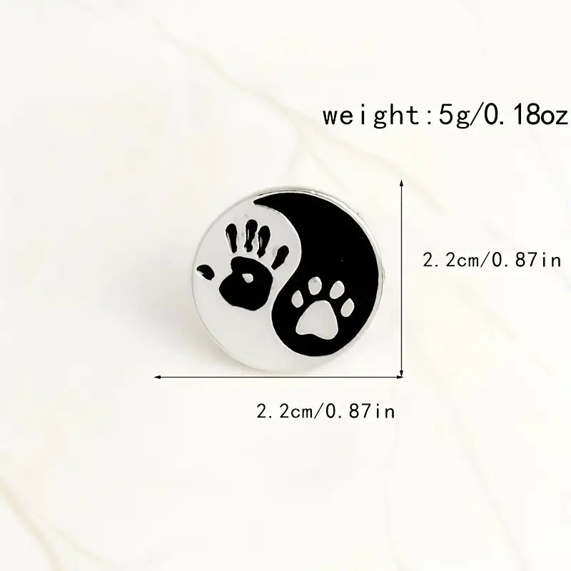 Hand Paw Print Pin