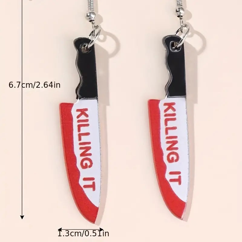 Killing It Knife Earrings