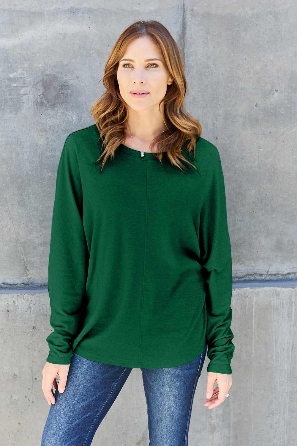 8 colors! Double Take Full Size Round Neck Long Sleeve T-Shirt