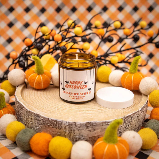 HALLOWEEN CANDLES - 25 HOUR BURN TIME SOY WAX CANDLES