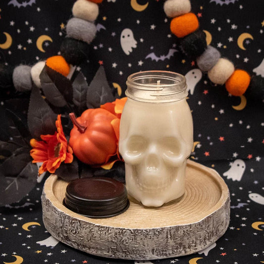 JUMBO SKULL CANDLES - 100 Hour Burn Time