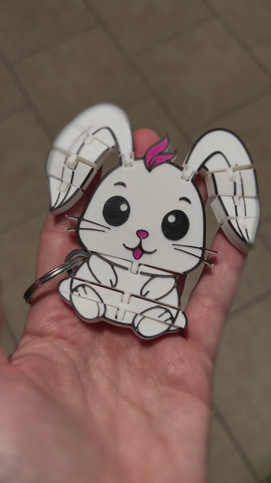Made by Mike: Flexi Bunny Keychain