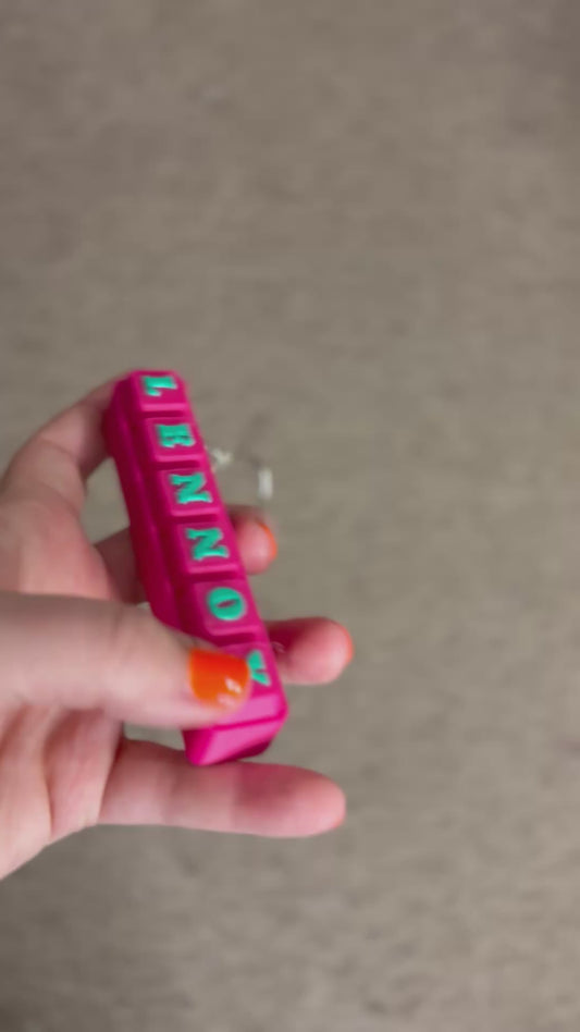 Made by Mike: CUSTOM Name Fidget Clicker Keyboard Keychain