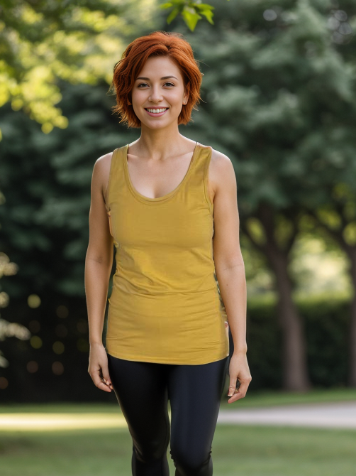 Strut Your Stuff Racerback Tank in Mustard