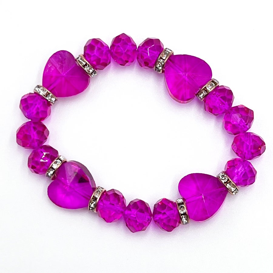 Glass Heart Bracelet