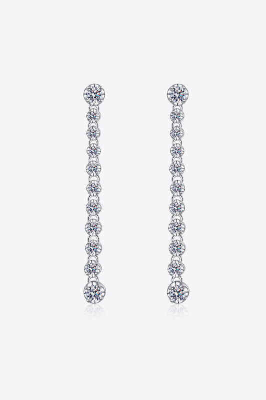 Adored 1.18 Carat Moissanite Long Earrings