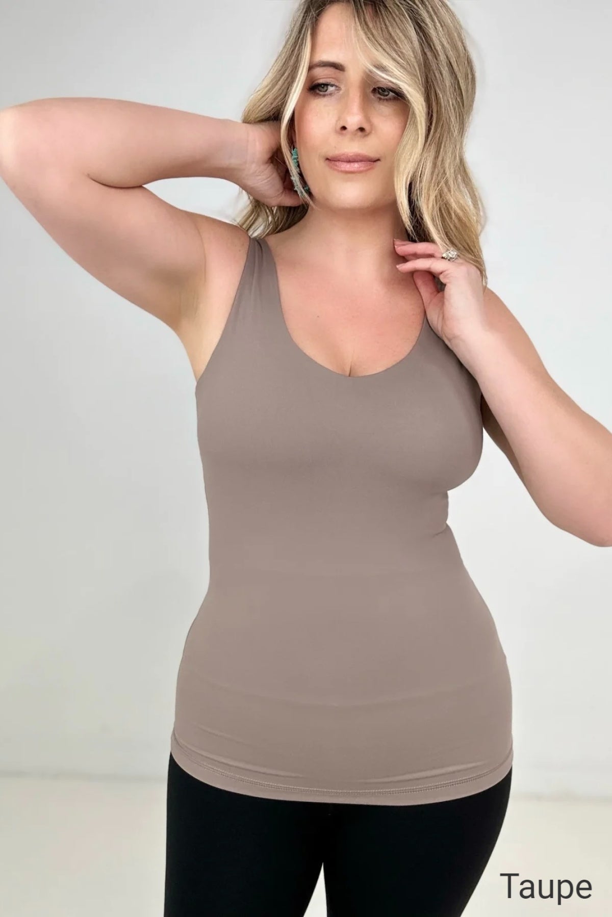 11 Colors - FawnFit Long Length Lift Tank 2.0 with Built-In Bra!
