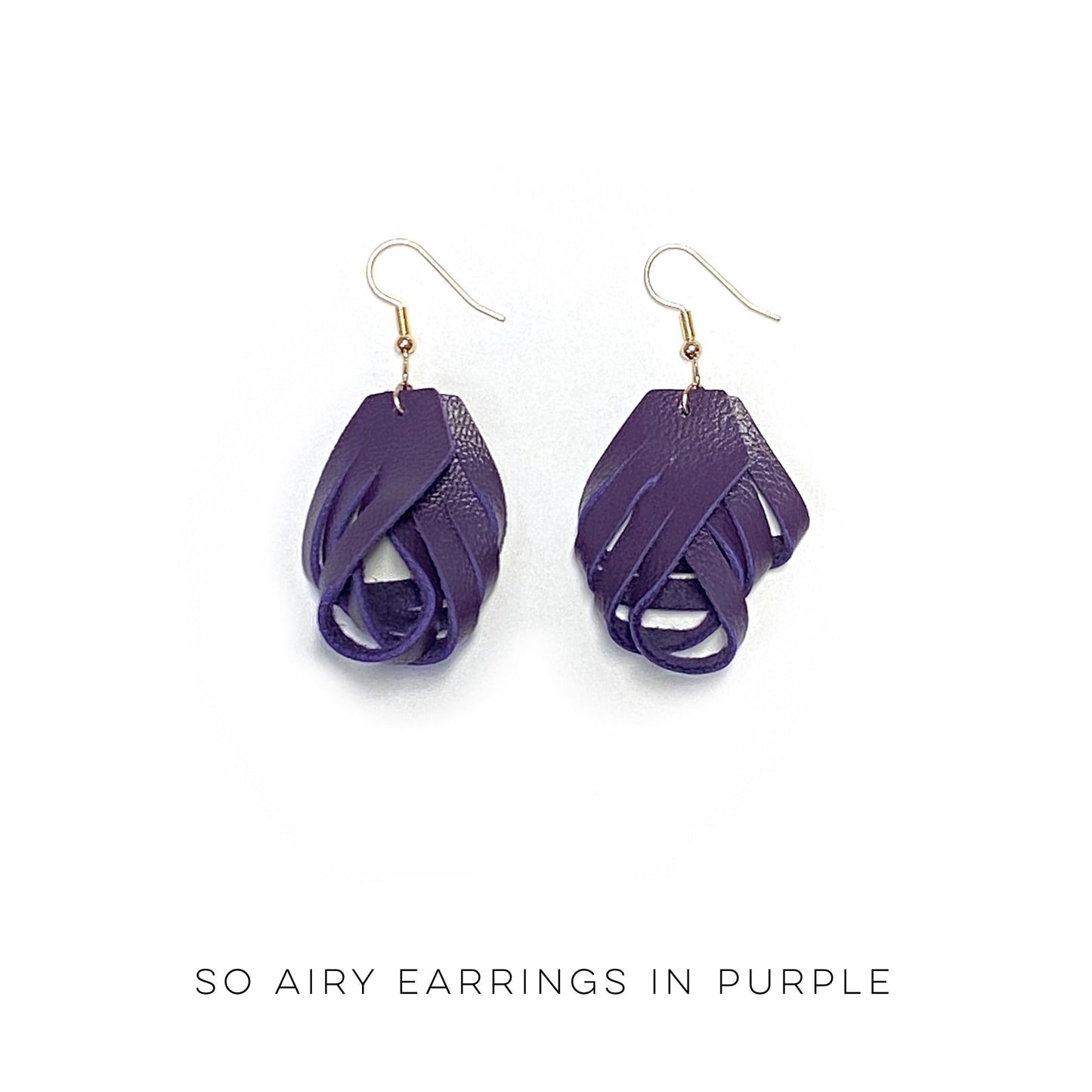 So Airy Earrings in Purple