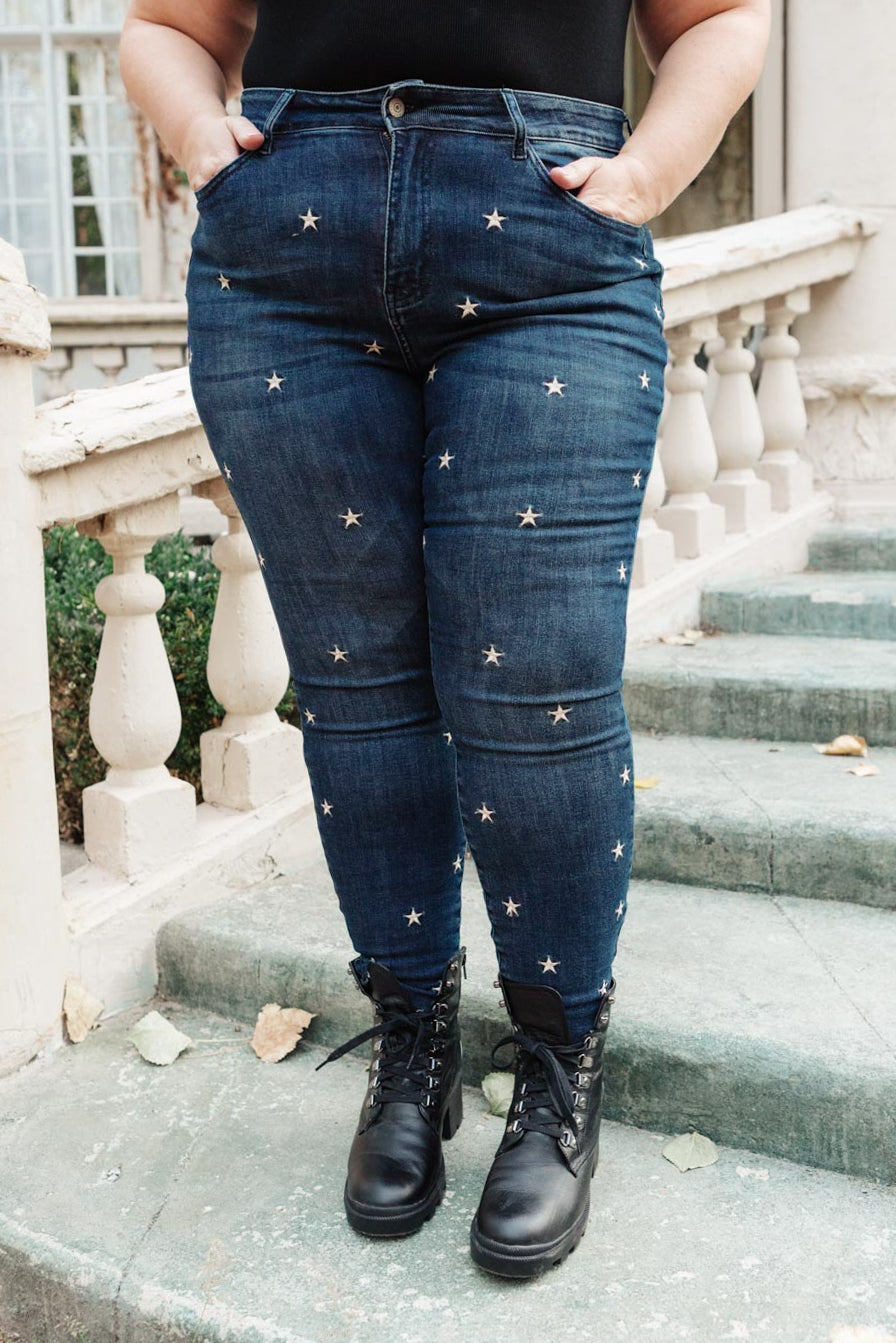 High Rise Starlight Skinnies