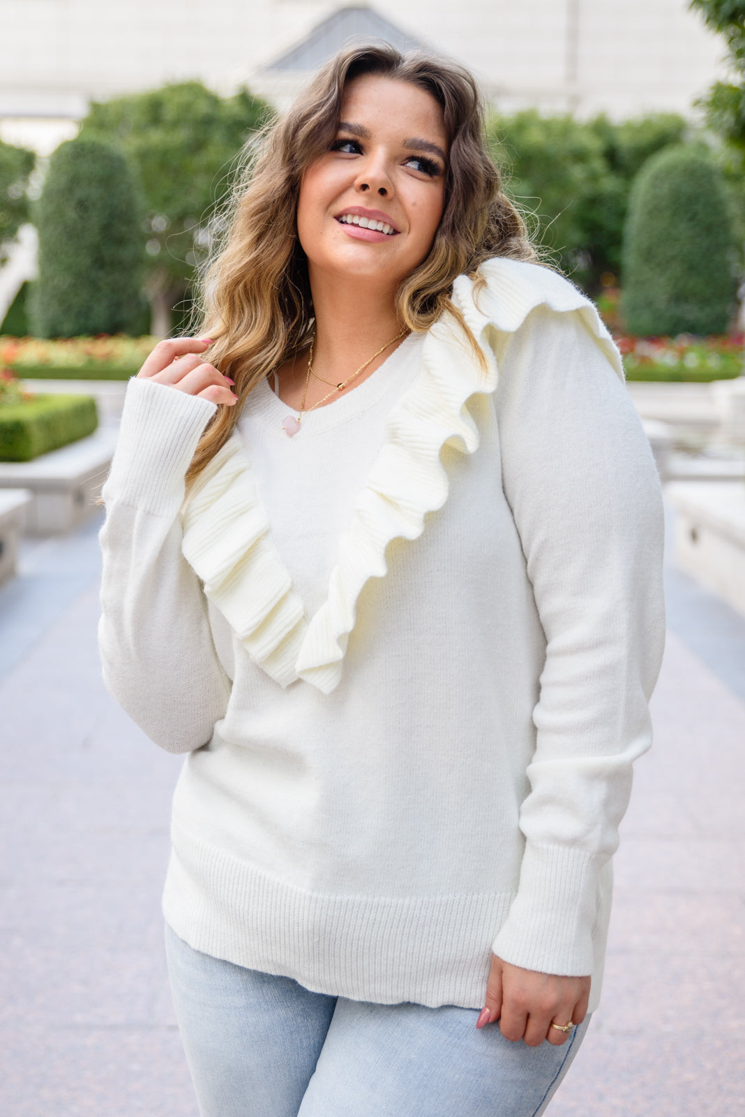 I Choose You Sweater in Ivory