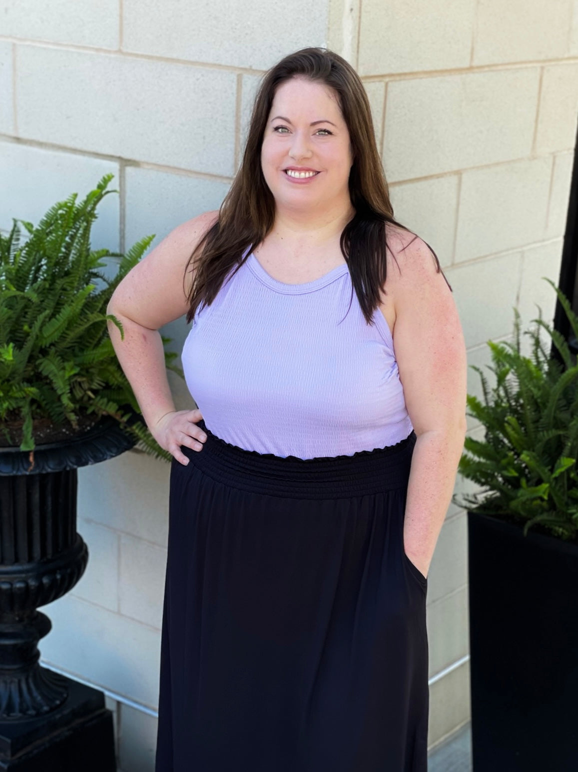 Key to Success Tank in Lilac