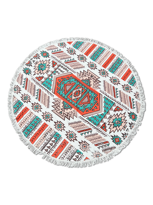 (04-05-23 Wednesday) Circular Beach Towel - Aztec