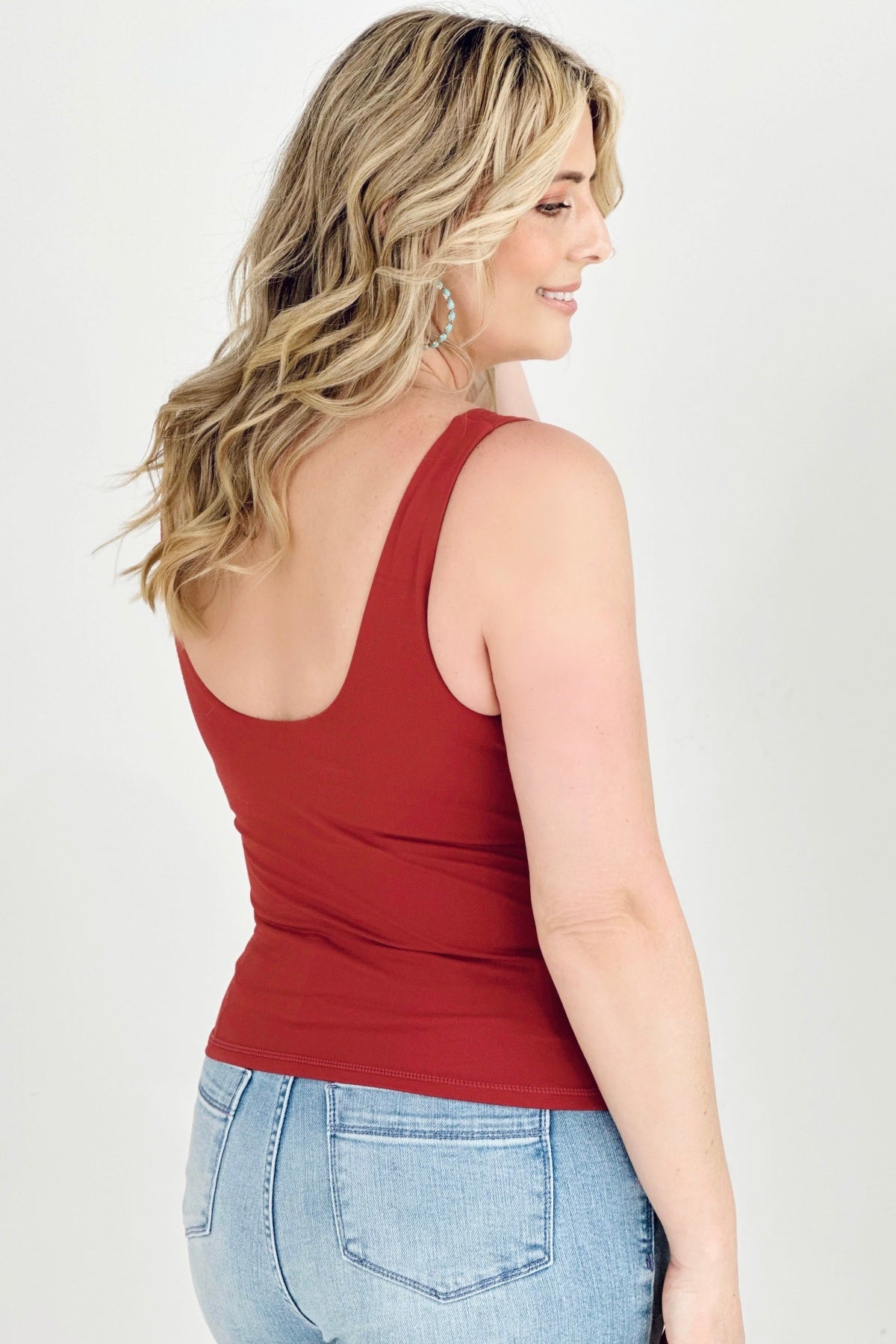 11 Colors - FawnFit Medium Length Lift Tank 2.0 with Built-In Bra!