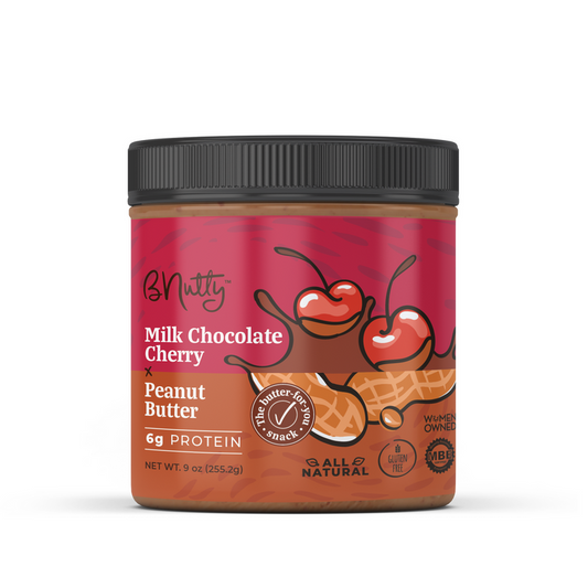 Milk Chocolate Cherry- BNutty Gourmet Peant Butter 9oz